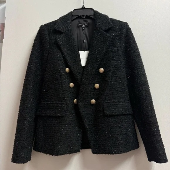 Generation Love Black Blazer with Gold Buttonsns Size Large $446 NWOT - Picture 2 of 4
